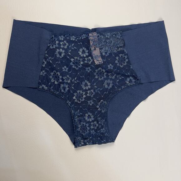 Lot of 3 Victoria's Secret Shimer Lace Inset No Show Cheeky Panty S.L NWT - Picture 4 of 11